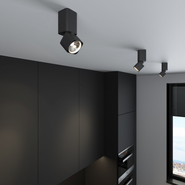 Светильник потолочный светодиодный Cubus 10W 4000K чёрный 25043/LED, изображение 3