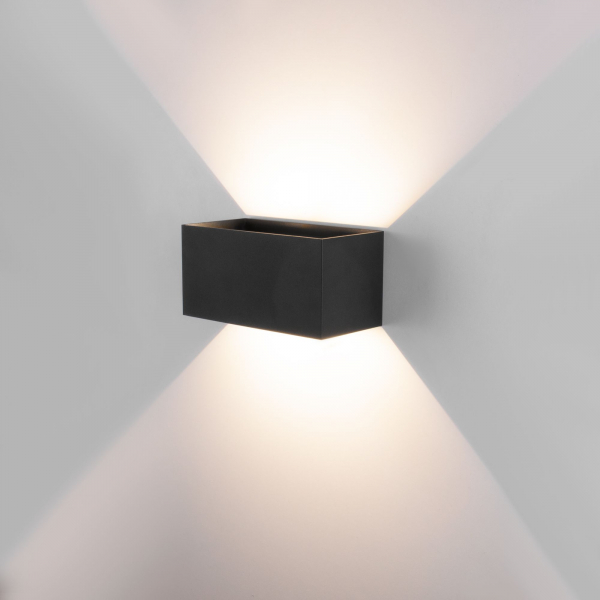 Уличный настенный светодиодный светильник WINNER DOUBLE LED IP54 35137/W черный, изображение 4