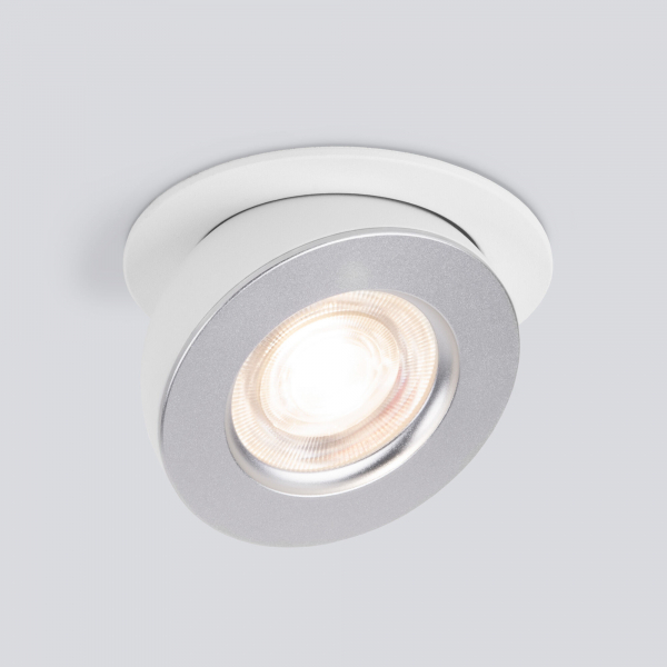 Встраиваемый точечный светодиодный светильник Pruno 25080/LED 8W 4200К белый/серебро, изображение 2