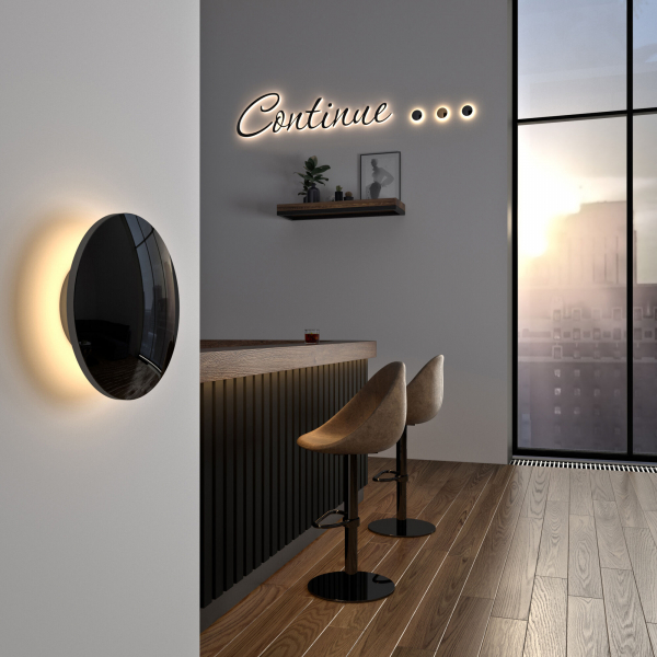 Светильник настенный светодиодный Mini Disc MRL LED 1126 черный жемчуг, изображение 2