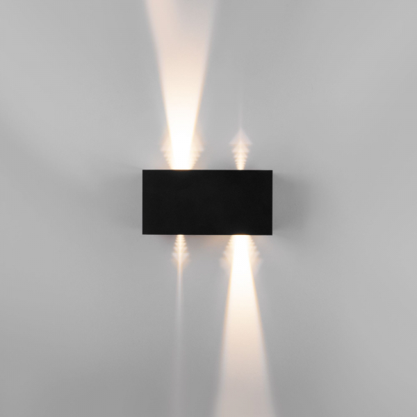 Уличный настенный светодиодный светильник WINNER DOUBLE LED IP54 35137/W черный, изображение 8