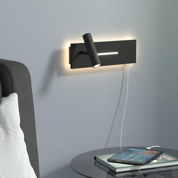 Светильник настенный светодиодный Tuo LED MRL LED 1117 черный, изображение 3