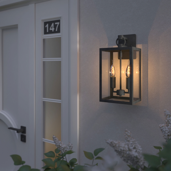 Уличный настенный светильник Candle D 35150/D темно-серый, изображение 3