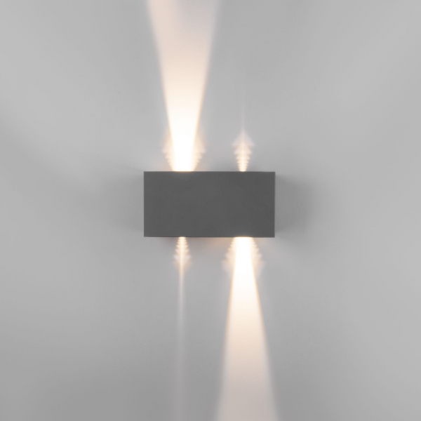 Уличный настенный светодиодный светильник WINNER DOUBLE LED IP54 35137/W серый, изображение 6