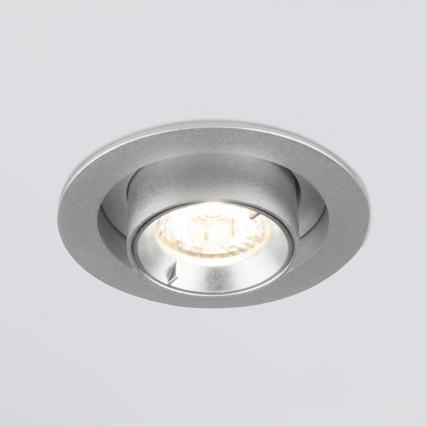 Встраиваемый точечный светодиодный светильник Pispa 10W 4200K серебро 9917 LED, изображение 3