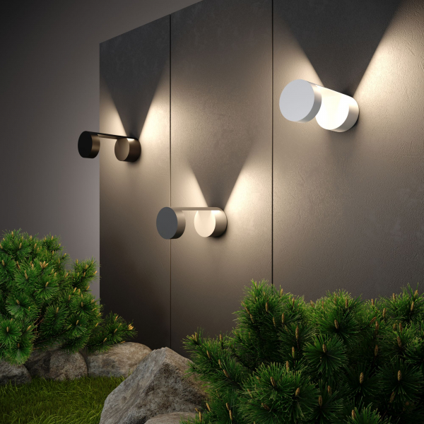 Уличный настенный светодиодный светильник Nimbus IP54 1540 TECHNO LED белый, изображение 2