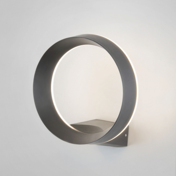 Уличный настенный светодиодный светильник Ring IP54 1710 TECHNO LED серый, изображение 3