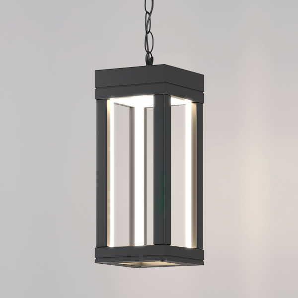 Уличный подвесной светодиодный светильник Frame LED IP54 1528 TECHNO LED серый