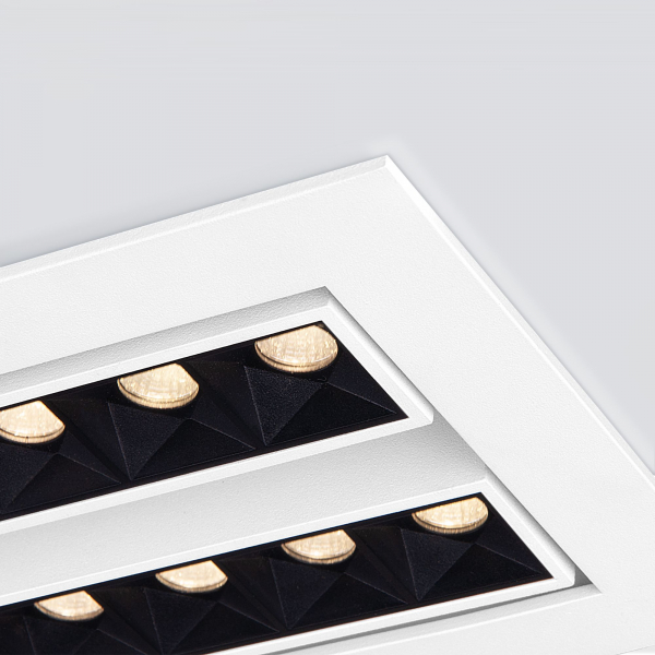 Встраиваемый точечный светодиодный светильник 9923 LED 20W 4200K белый/черный, изображение 3