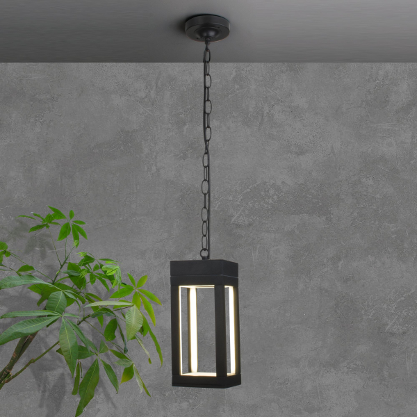 Уличный подвесной светодиодный светильник Frame LED IP54 1528 TECHNO LED черный, изображение 3