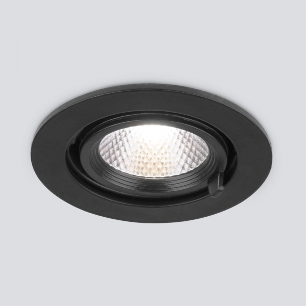Встраиваемый точечный светодиодный светильник 9918 LED 9W 4200K черный, изображение 2