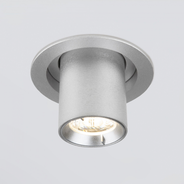 Встраиваемый точечный светодиодный светильник Pispa 10W 4200K серебро 9917 LED, изображение 2