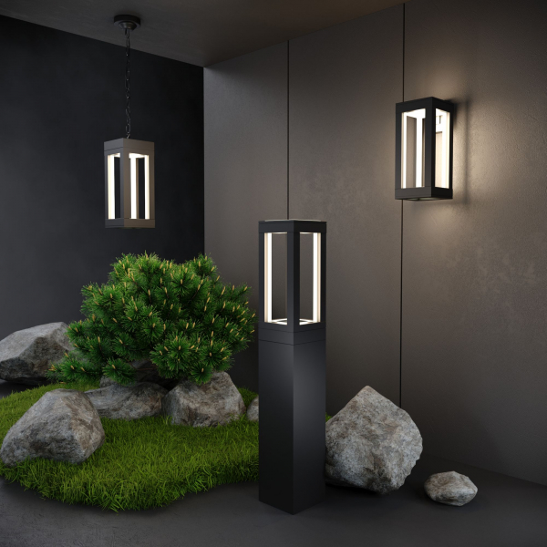 Уличный подвесной светодиодный светильник Frame LED IP54 1528 TECHNO LED черный, изображение 4