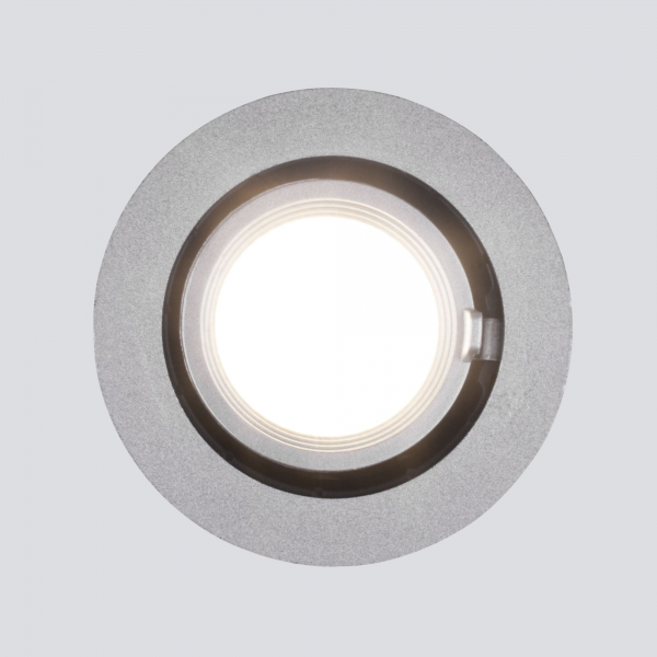 Встраиваемый точечный светодиодный светильник 9918 LED 9W 4200K серебро, изображение 3