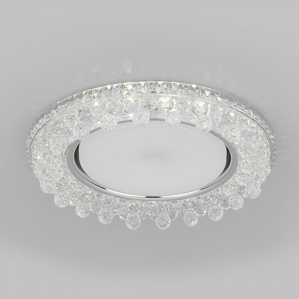 Встраиваемый точечный светильник с LED подсветкой 3025 GX53 CL прозрачный, изображение 3