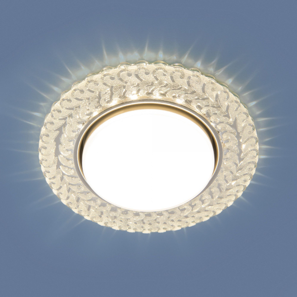 Встраиваемый точечный светильник с LED подсветкой 3027 GX53 CL прозрачный, изображение 2