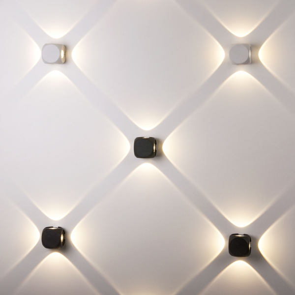 Уличный настенный светодиодный светильник CUBE черный 1504 TECHNO LED черный, изображение 4