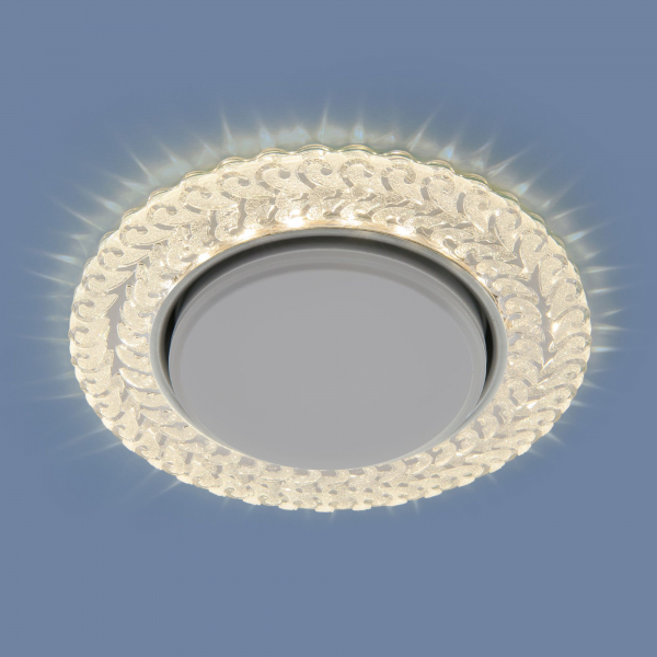 Встраиваемый точечный светильник с LED подсветкой 3027 GX53 CL прозрачный, изображение 3