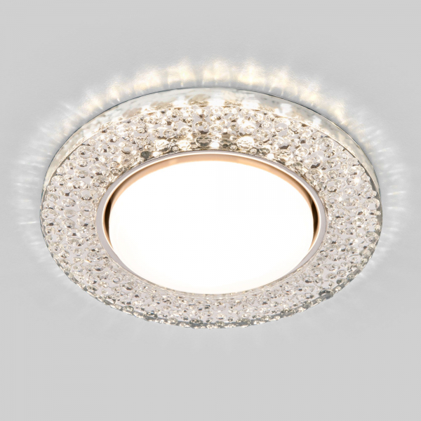 Встраиваемый точечный светильник с LED подсветкой 3029 GX53 CL прозрачный