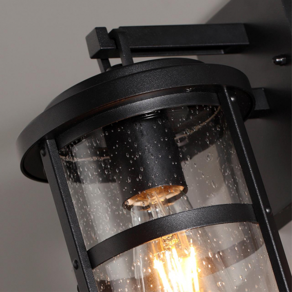 4964/1W NATURE ODL22 641 черный/стекло Ландшафтный настен.светильник E27 1*60W IP44 MAGUS, изображение 5