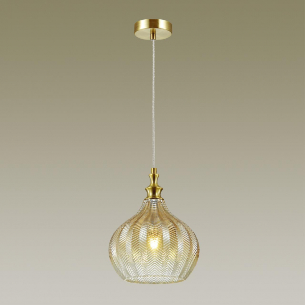 4707/1 PENDANT ODL20 373 янтарный/бронзовый Подвес E27 60W 220V LASITA, изображение 3