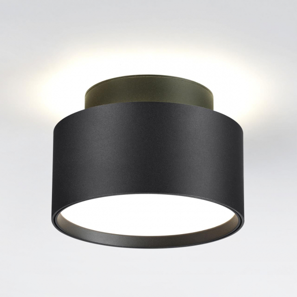 358354 OVER NT20 222 черный Светильник накладной IP20 LED 18W вниз/6W вверх 85-265V 4000K ORO, изображение 2