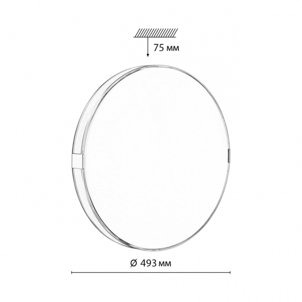 7676/EL COLOR SN 82 Светильник пластик/золотистый LED 70Вт 3000-6000K D493 IP43 пульт ДУ OTIGA WHITE, изображение 7