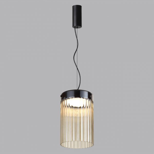 5047/15L L-VISION ODL24 303 черный/светл.янтарный/металл/стекло Подвес LED 15W 4000К 1676Лм PILLARI, изображение 3