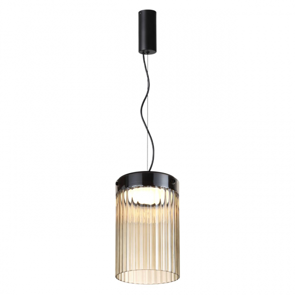 5047/15L L-VISION ODL24 303 черный/светл.янтарный/металл/стекло Подвес LED 15W 4000К 1676Лм PILLARI, изображение 2