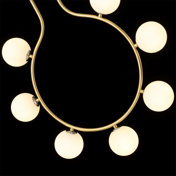 5621/7 MODERNI LN23 146 матовое золото Подвесной светильник G9 7*7W LED 220V COLLAR, изображение 3