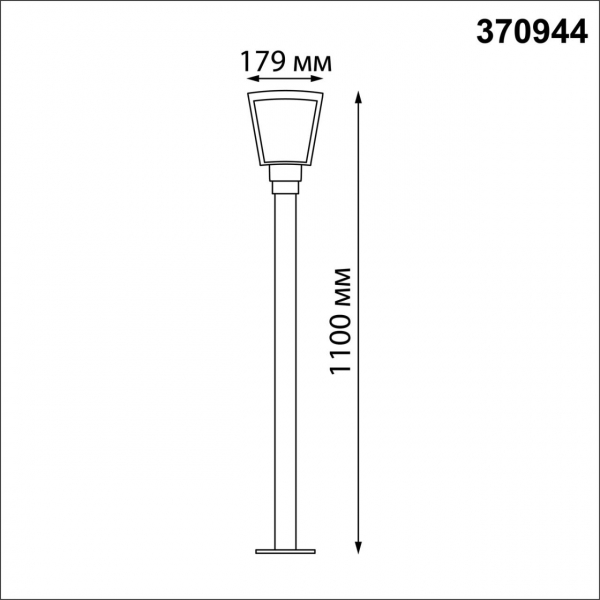 370944 STREET NT23 350 темно-серый Светильник ландшафтный IP54 E27 18W 220-240V PARK, изображение 5