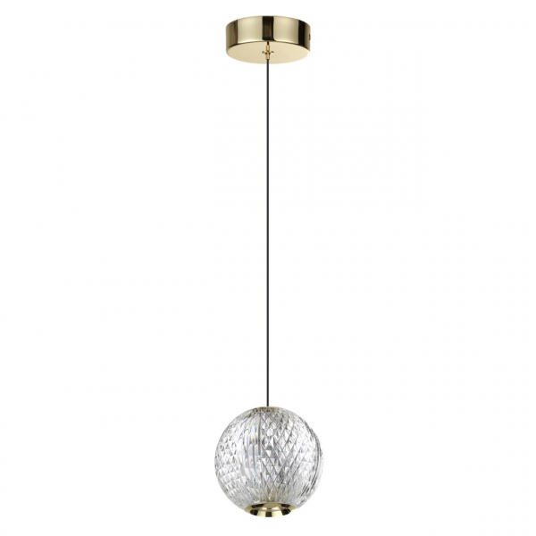 5008/5LA L-VISION ODL24 459 золотой/металл/акрил Подвес LED 5W 4000K 390лм CRYSTAL, изображение 3