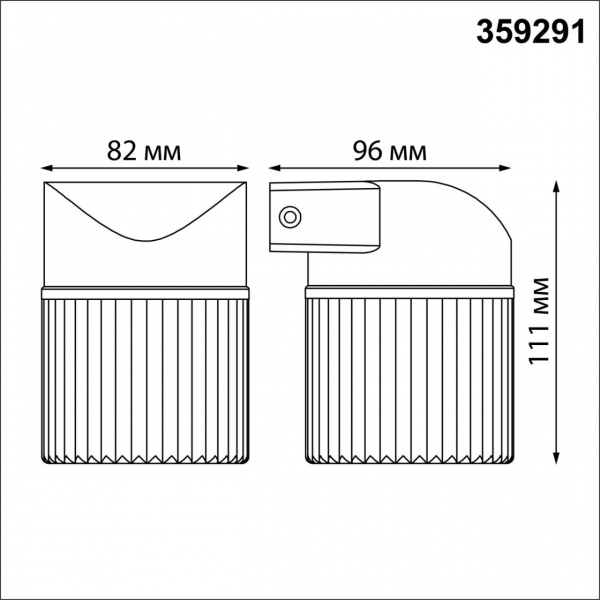 359291 STREET NT24 000 черный Светильник ландшафтный настенный IP65 LED 7W 4000K 175-265V ESTIMA, изображение 7