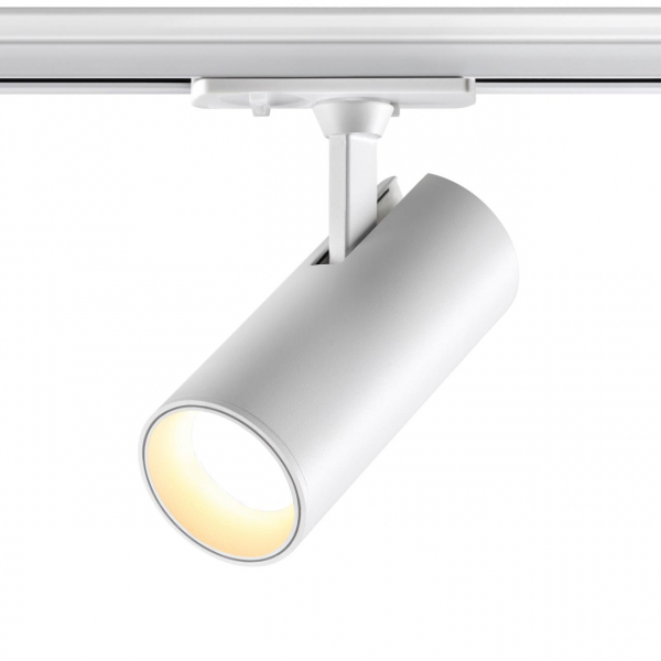 359155 PORT NT23 091 белый Светильник трековый однофазный двухжильный IP20 LED 24W 220V 3000К 2300Лм SELENE, изображение 2