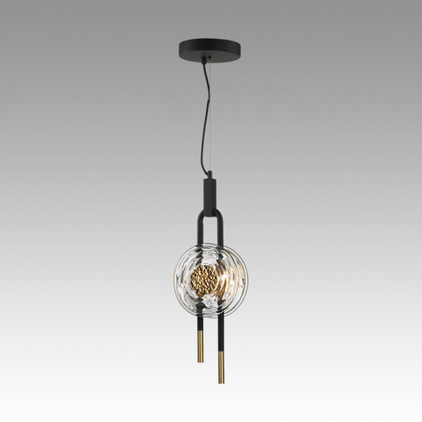 5407/12L MODERN ODL_EX24 27 черный/золотой/металл/стекло Подвес LED 12W 3000K 1005Лм MAGNET, изображение 3