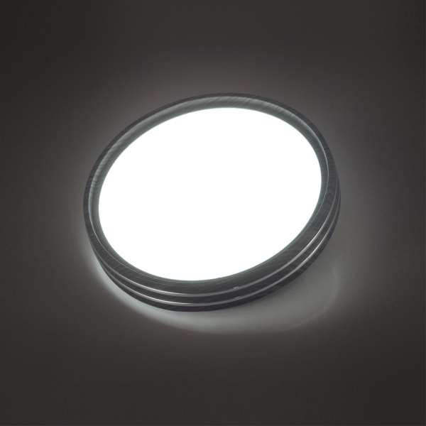7604/CL PALE SN 124 Светильник пластик/белый/венге/хром LED 30Вт 4000К D280 IP43 TROSTO, изображение 4