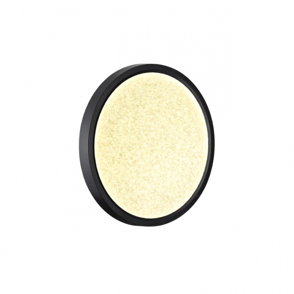 7662/18L MITRA LED SN 56 Светильник пластик/белый/черный LED 18Вт 3000/4000K D230 IP40 OMEGA BLACK, изображение 4