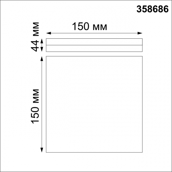 358686 OVER NT21 333 белый Светильник накладной влагозащищенный IP54 LED 4000K 10W 100-240V PANDORA, изображение 2