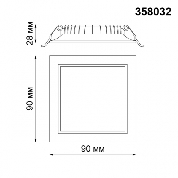 358032 SPOT NT19 302 белый Встраиваемый светильник IP20 LED 4100К 7W 220V LUNA, изображение 3