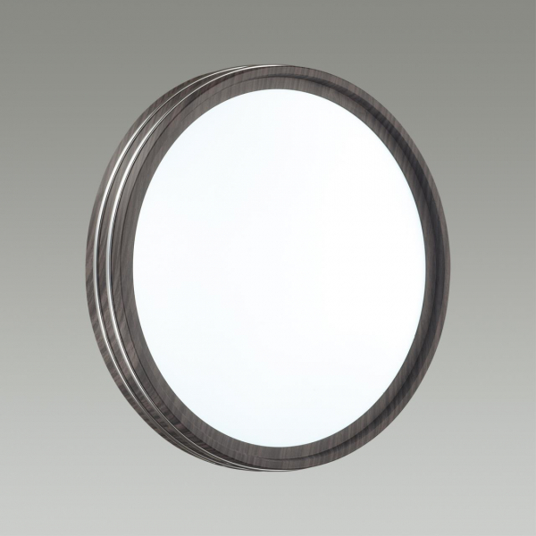 7604/CL PALE SN 124 Светильник пластик/белый/венге/хром LED 30Вт 4000К D280 IP43 TROSTO, изображение 3
