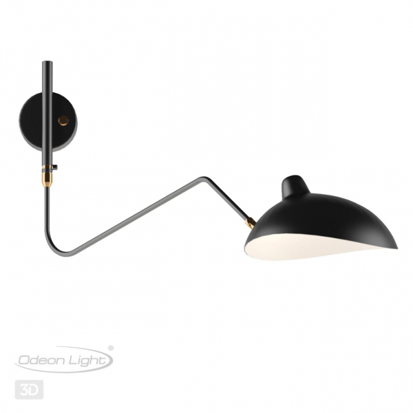 Бра 4830/1W KERBI черн/бронз 1*Е27, изображение 5