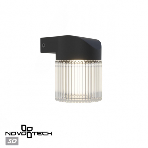359291 STREET NT24 000 черный Светильник ландшафтный настенный IP65 LED 7W 4000K 175-265V ESTIMA, изображение 6