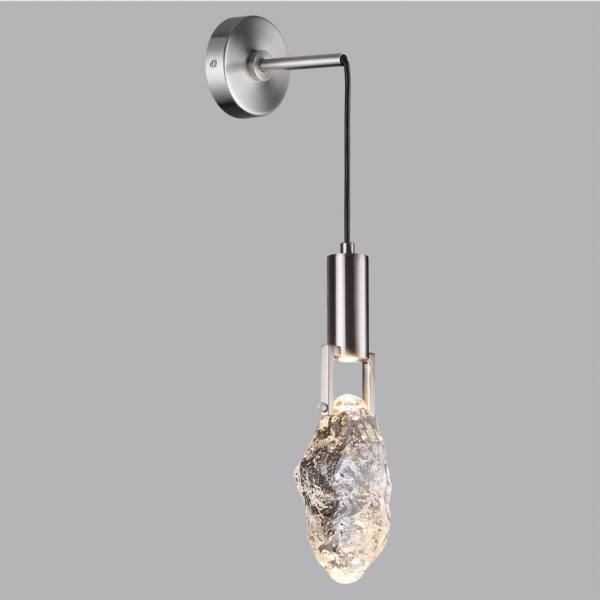 6696/5WL MIDCENT ODL24 Настенный светильник матовый никель/металл/стекло IP20 LED 5W 200Лм 3000K LIA, изображение 3