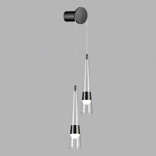 5044/24WL L-VISION ODL24 301 глянц.темн.хром/прозрачный/металл/стекло Бра LED 24W 3000K 2536Лм LUMP, изображение 3