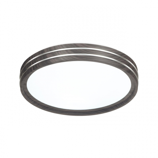 7604/CL PALE SN 124 Светильник пластик/белый/венге/хром LED 30Вт 4000К D280 IP43 TROSTO, изображение 2