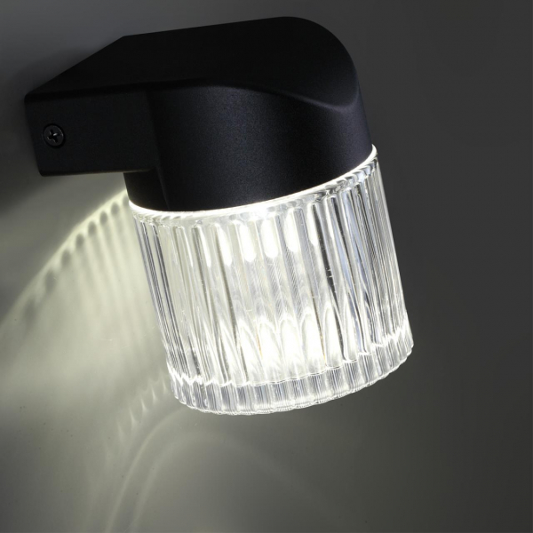 359291 STREET NT24 000 черный Светильник ландшафтный настенный IP65 LED 7W 4000K 175-265V ESTIMA, изображение 3