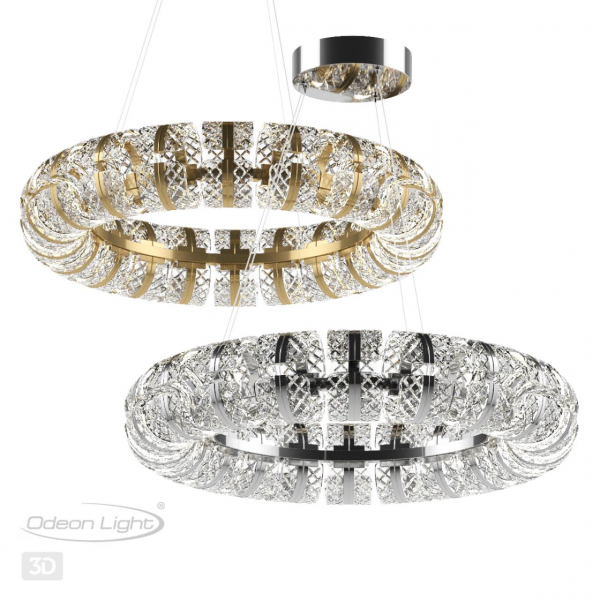 5030/128L L-VISION ODL24 453 античн.бронза/металл/акрил Люстра LED 128W 4000K 7597лм MIRAGE, изображение 5