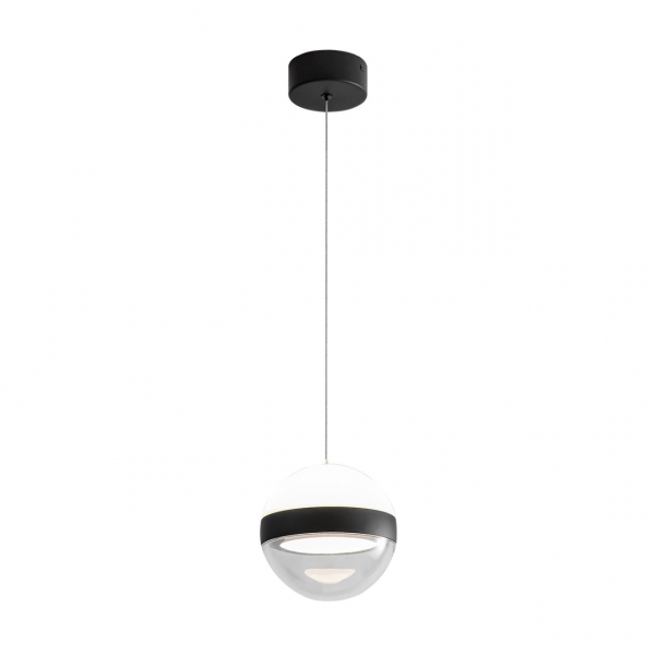 5075/9L L-VISION ODL24 389 черный/прозрачн./молочный/металл/акрил Подвес LED 9W 4000K 480лм RONI, изображение 2