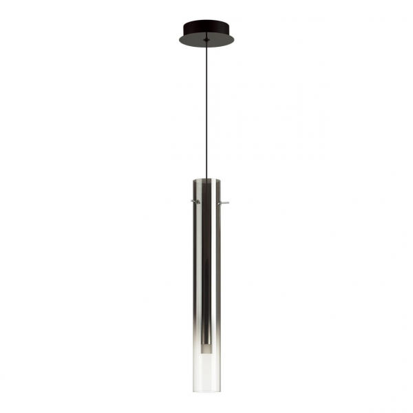 5061/5L PENDANT ODL24 317 черный/темн.хром/металл/стекло Подвес LED 4W 3000K SHINY