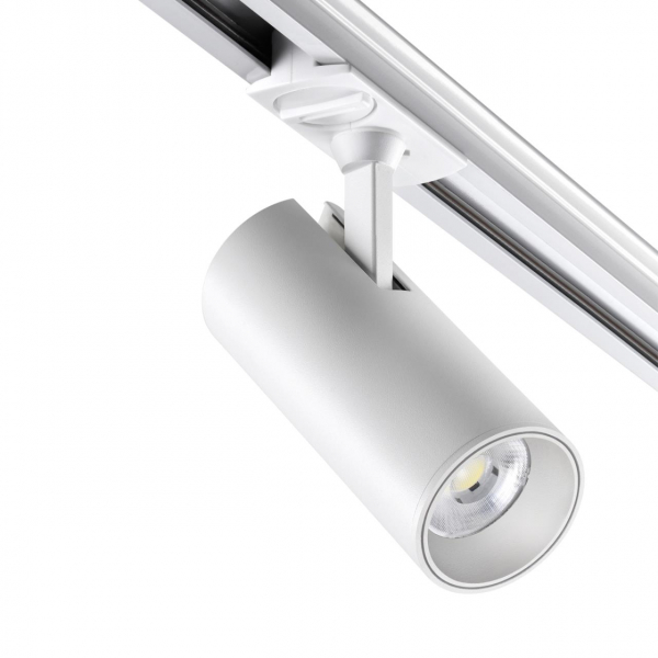 359155 PORT NT23 091 белый Светильник трековый однофазный двухжильный IP20 LED 24W 220V 3000К 2300Лм SELENE, изображение 3